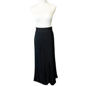 Aritzia Wilfred Pleated Midi Skirt Women’s Size 2 Black